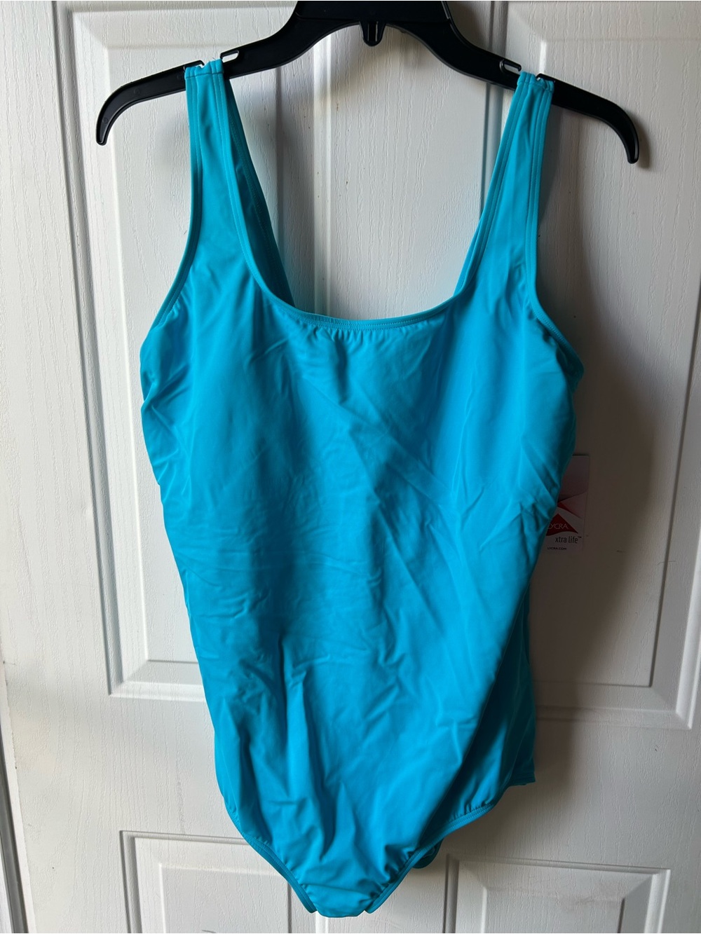 Lands' End Turquoise One-Piece Swimsuit